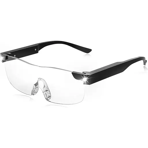 Збільшувальні окуляри SKYWAY з підсвічуванням, 160% світлодіодне підсвічування зі збільшувальним склом