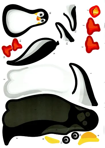 Малюнки з наліпок. Білий ведмідь - фото 6