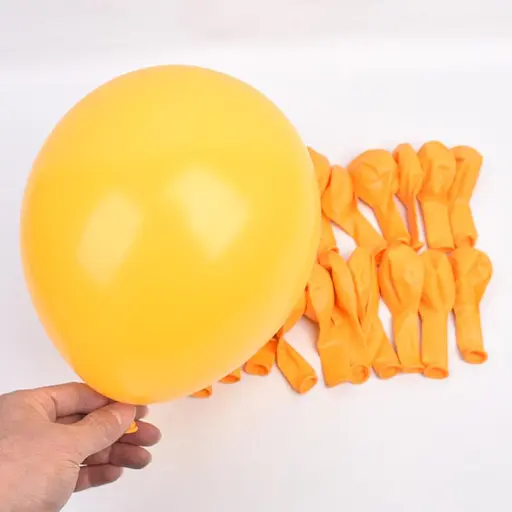 Шарик воздушный латексный 30 см (100) желтый, матовый, IDEA7-DL-006 - фото 3