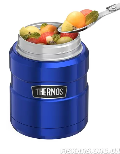Термос пищевой Thermos Stainless King 470 ml Metallic Blue - фото 2