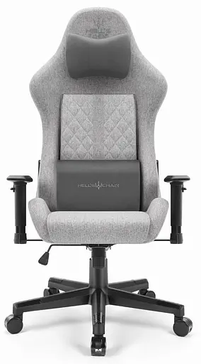 Компьютерное кресло Hell's Chair HC-1006 Grey-Black ткань - фото 2