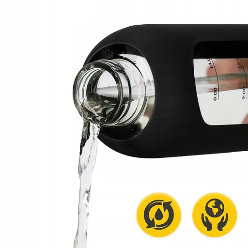 Пляшка для води 4FIZJO спортивна 750 мл скляна Black (P-5905973404174) - фото 6