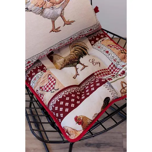 Подушка на стілець Прованс Добробут 40х40 см (44369) - фото 6