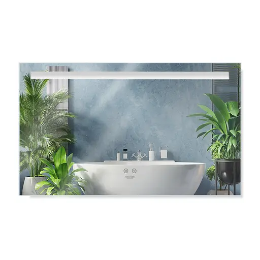 Дзеркало Kroner KRP Spiegel HR4 - 10060 з LED-підсвічуванням та антизапітнінням CV030036, Білий - фото 1