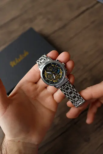 Наручний годинник чоловічий WishDoIt Baks Сріблястий (2661) - фото 10