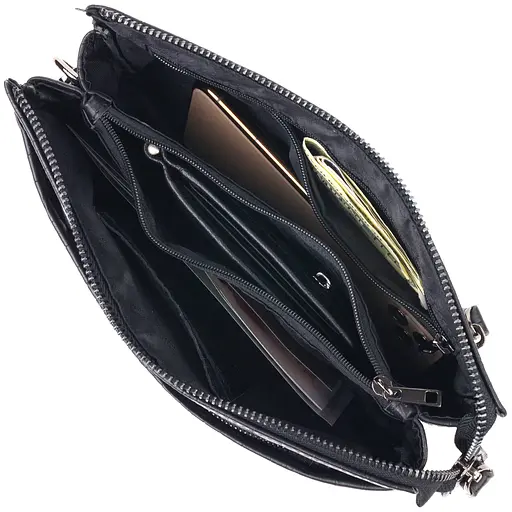 Клатч кожаный мужской Canpellini 22,5х14х4 см sum0022435 - фото 5