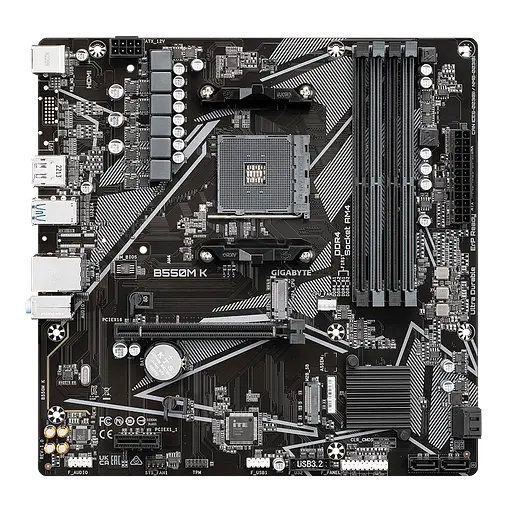 Материнська плата Gigabyte B550M K Socket AM4 (B550M K)
