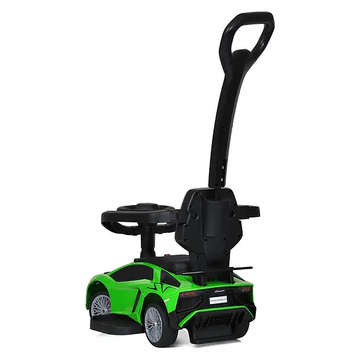 Каталка-толокарь Bambi Lamborghini с музыкой и светом зеленый - фото 4