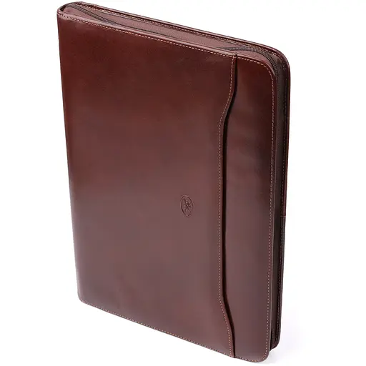 Папка с блокнотом из гладкой натуральной кожи TONY PEROTTI 34х24,5х3 см 000315702