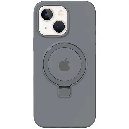 Чохол Epik Silicone Case Full Protective with Ring для Apple iPhone 15, 6.1 Grey
