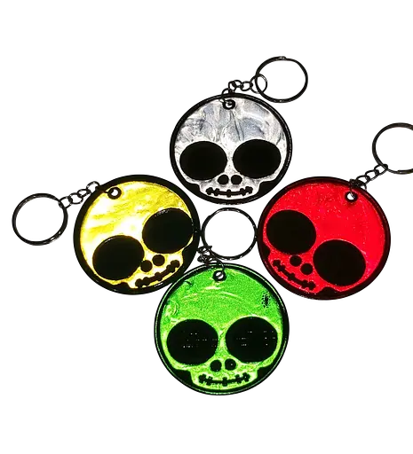 Брелок світловідбивний Череп КС-242 МІКС - фото 1