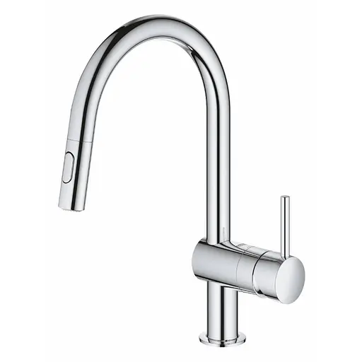 Змішувач для кухні з висувним виливом Grohe Minta 32321002 Хром - фото 4