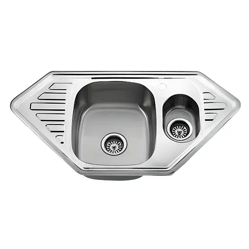 Мийка кухонна Kraft 9550-15D Decor подвійна 950х500х180 мм 110х0,8 мм 30412 - фото 1