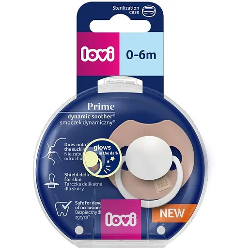 Пустышка силиконовая динамическая LOVI Prime Blush Glow 0-6 месяцев 1 шт. (34/436) - фото 4