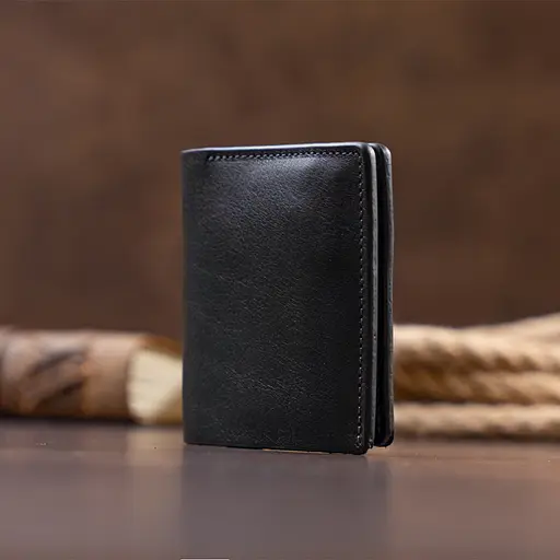 Кожаный портмоне Grande Pelle 9х10х1 см acs0016121 - фото 7