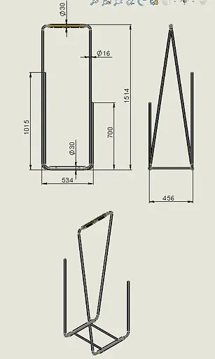 Торшер Скрепка. PikArt арт. 23101 Чорний - фото 4