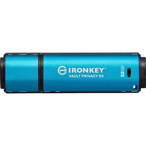 Флеш-накопичувач Kingston 32GB USB3.2 IronKey Vault Privacy 50 Type-A Blue (IKVP50/32GB) - фото 1