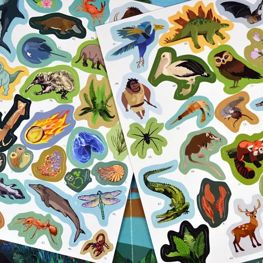 Гра з багаторазовими наклейками "Життя на землі" Умняшка KP-009 - фото 3