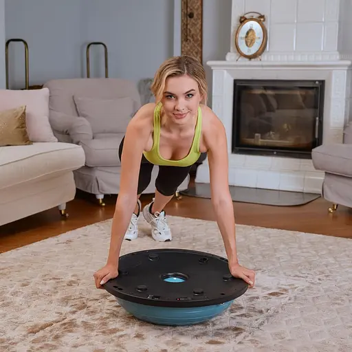 Балансувальна платформа Hop-Sport Bosu HS-L058 блакитний - фото 8