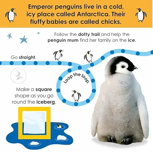 Follow the Trail. Winter Wonderland. Take a Peek! Fun Finger Trails! - фото 3