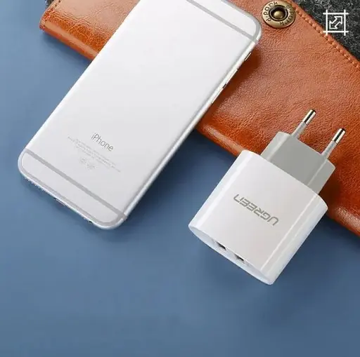 Зарядное устройство для Ugreen CD104 2xUSB 3.4 A Charger белый - фото 5