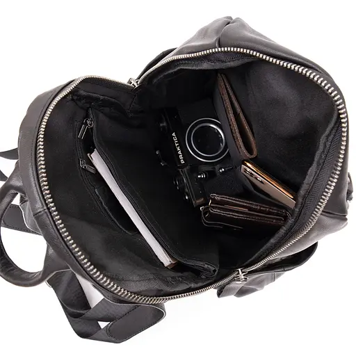 Городской рюкзак в гладкой коже Vintage 27х31,5х14,5 см sum0013917 - фото 3