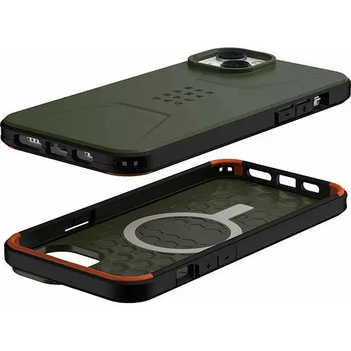 Оригінальний протиударний чохол UAG Civilian Magsafe для iPhone 15 Plus/14 Plus Olive 114037117272 - фото 3