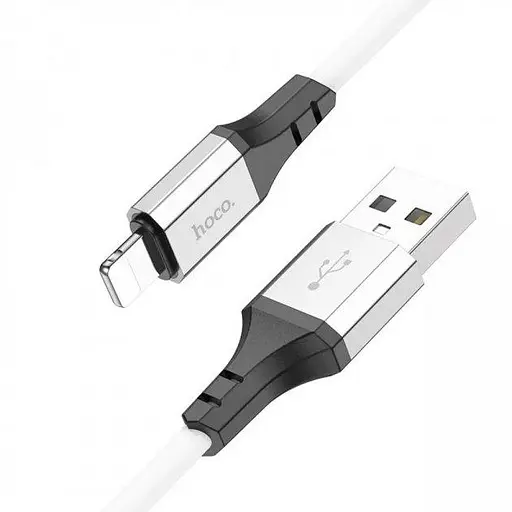 Кабель Hoco X86 iP Spear silicone charging data cable Білий - фото 2