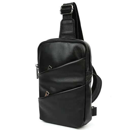 Кожаный рюкзак слинг рюкзак на одну шлейку TARWA 27.5х18х4 см sum0028231 - фото 1