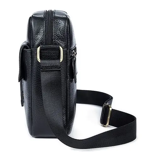 Сумка кожаная мужская Vintage 18х21х5,5 см 000154032 - фото 2