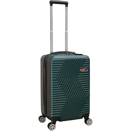 Чемодан Маленький (S) Поликарбонат На 4-х Двойных Колесах 50л POLO ПК006-S Изумруд