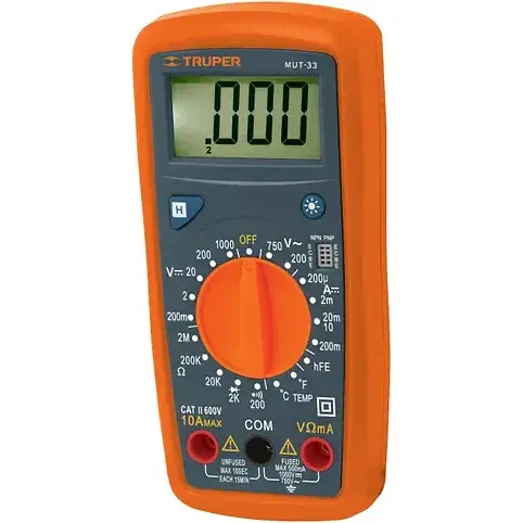 Тестер-мультиметр Truper Comfort з підсвіткою (MUT-33) - фото 1