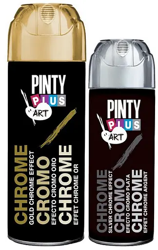 Краска-аэрозоль хром-эффект ART & CRAFT Серебро 200 мл PINTYPLUS - фото 2