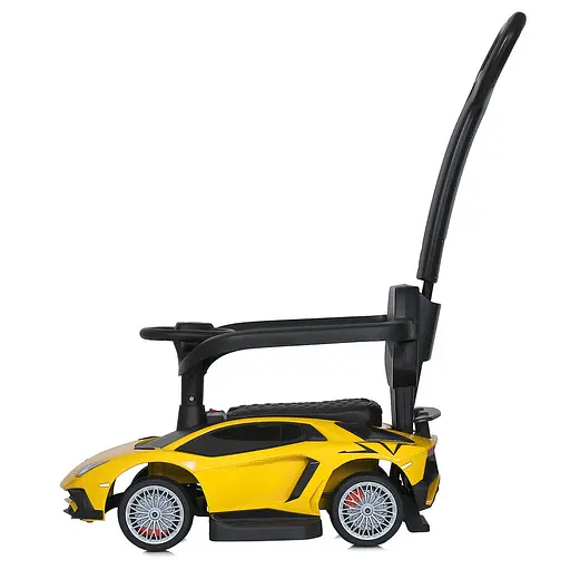 Каталка-толокарь Bambi Lamborghini с музыкой и светом желтый - фото 4