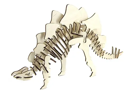Дерев'яний конструктор "Стегозавр" 50 деталей - фото 4