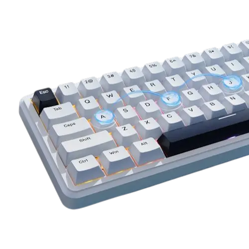 Клавиатура Attack Shark X65 HE RGB White - фото 3