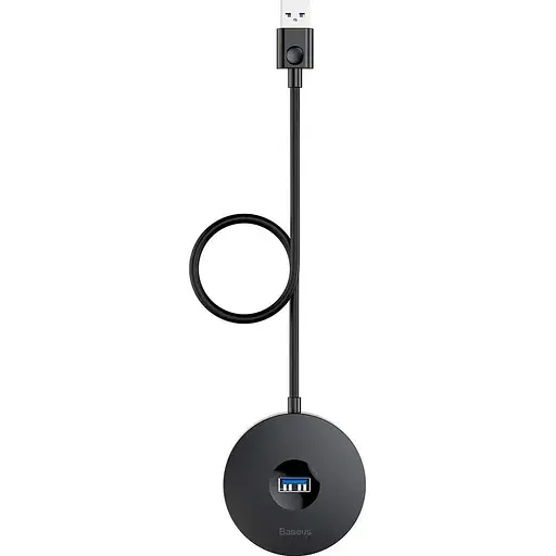 USB-хаб Baseus Round Box 4-Port USB-A Black 1 м (CAHUB-U01) [77941] - фото 6