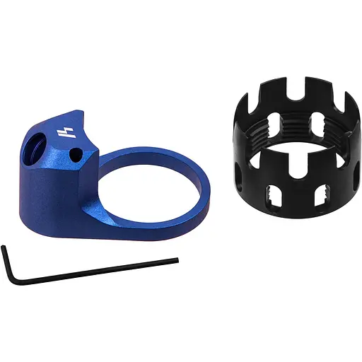 Улучшенная стопорная гайка трубы приклада Strike industries с QD антенной синяя