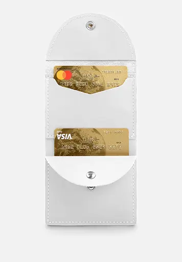 Кожаный кошелек 2.2 белый - фото 5