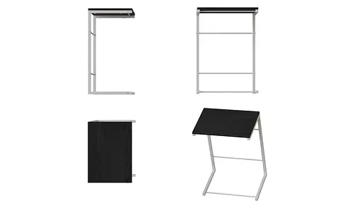 Столик Терри 650x440x330 Белый металл ДСП Сосна Кембра 16мм FRD-104657 - фото 6