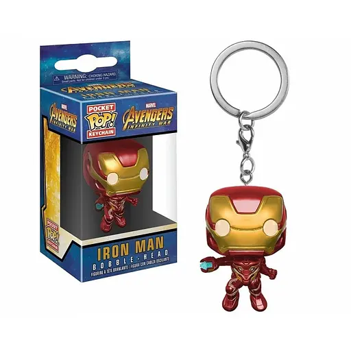 Фігурка-брелок Фанко Поп Залізна людина Марвел Funko Pop Marvel Iron Man 4 см IM 0285 - фото 2
