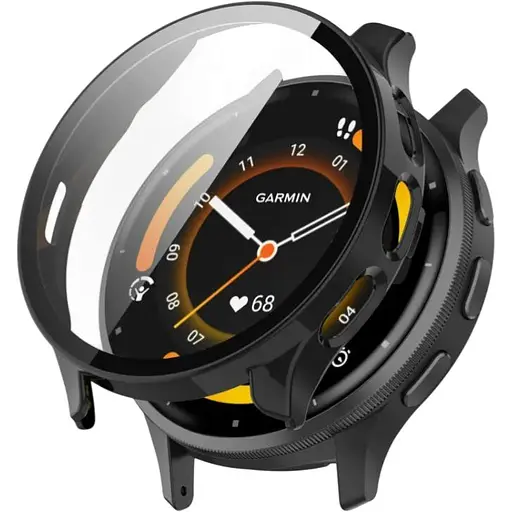 Чехол-накладка DK для Garmin Venu 3 Пластик Gloss Glass Full Cover (black)