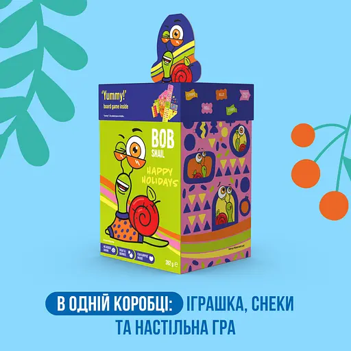 Набор Bob Snail Рождественский бокс с игрушкой и игрой 382 г - фото 2
