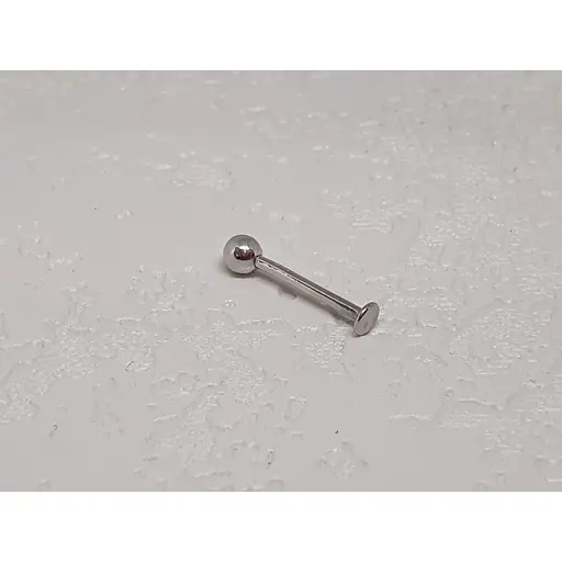 Срібна сережка для пірсингу губи Dear. 7008С - фото 2