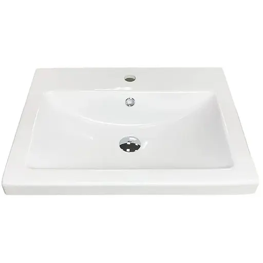 Раковина Adamant умывальник CERS искусственный камень прямоугольная - фото 1