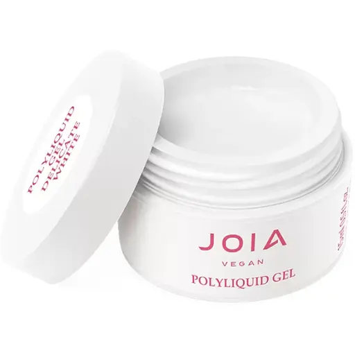 Рідкий гель для укріплення та моделювання Joia vegan PolyLiquid gel Delicate White 15 мл - фото 1