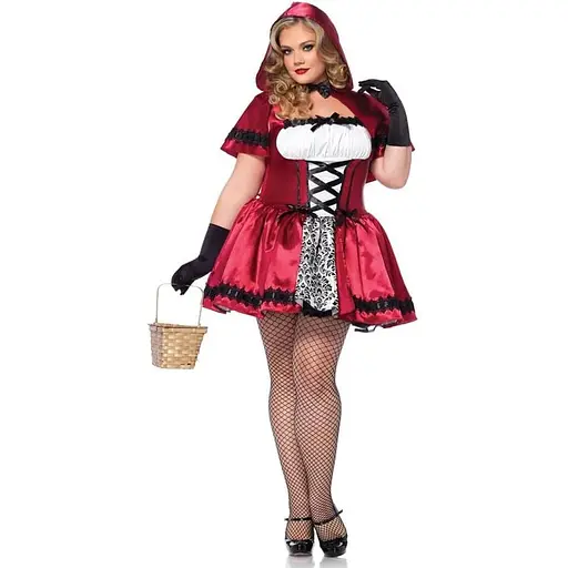 Костюм червоної шапочки Leg Avenue Gothic Red Riding Hood 1X-2X - фото 6