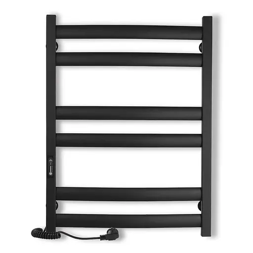 Електрична рушникосушарка Laris Зебра Атлант ЧФЧ6 500x700 Е ліва R3 73207619, Чорний матовий, Ліве, Електронний - фото 2