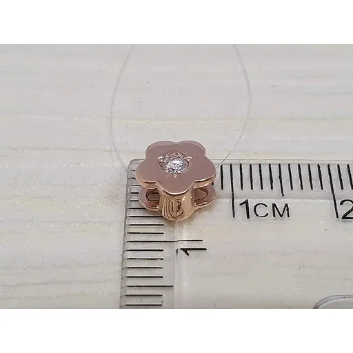 Золота підвіска Гаразд з діамантом. Артикул 3042589 - фото 4