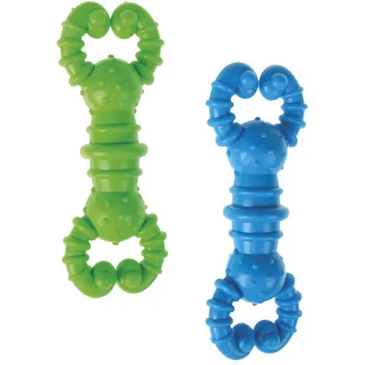 Игрушка для собак TatraPet Dental Gum гантелька резиновая 11.5 см в ассортименте - фото 2